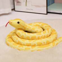 Big Size Simulated Python Plush Toys Giant Cobra Snake Long Stuffed Pillow Home Decoration Exquisite Birthday Christmas Gifts for - pitón - Ver 10