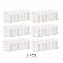 White Plastic Fence Planter Box Rectangular Flower Pot For Indoor Outdoor Garden Patio Balcony Windowsill Tabletop Succulent Herb Vegetable Plant Container - Fence Flower Pots - View 18