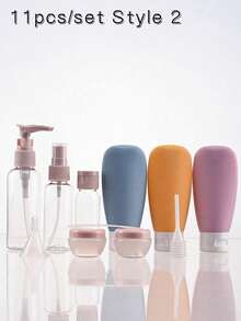 Travel Bottles For Toiletries With Leakproof Design Refillable Spray Bottles For Women And Men Toiletries Containers For Shampoo Body Wash Lightweight Toiletries Containers For Beach Cruise Flight Personal Back To School Travel Essentials Accessories - Multicolor - View 15