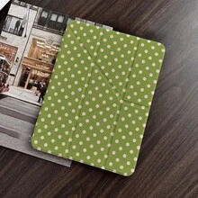 1個淺粉色圓點平板翻蓋保護殼，附筆槽，適用於 iPad 10代 10.9吋 2022 智慧保護殼/Air 13(M3 2025)/Air 11(M3 2025)/Air 11(M3 2025)/11(A16 2025)/適用於 Galaxy Tab S10+/S9/A9，適用於小米 5/5PR/6/6PRO/7/7PRO，適用於 Oppo Pad，適用於華為 Matepad，適用於榮耀 Pad - 彩色 - 查看 6