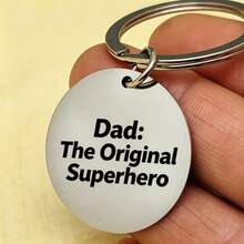 Stainless Steel Pendant Collar Accessory, Integrated Sturdy Structure, Combines Pendant, Tag And Keychain, Elegant Father's Day Gift, Smooth Edges And Durable, Also Suitable As Pet Collar Accessory And Identification Tag - Multicolor - View 4