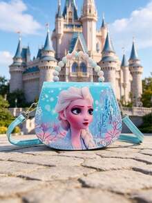 Túi xách và túi đeo vai hình công chúa Elsa trong phim Frozen của Disney, túi hoạt hình dễ thương dành cho bé gái, vật dụng cần thiết cho trường học, du lịch và chụp ảnh. - Nhiều màu - Xem 7