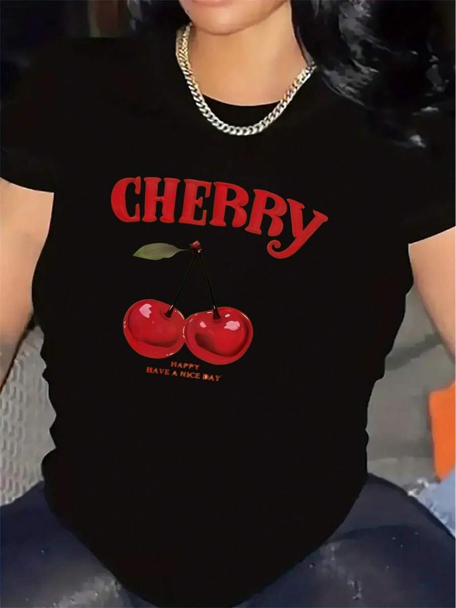 Camiseta Unisex de Poliéster con Estampado Geométrico, Ligera y Transpirable, Regalo Original para Él o Ella Corte holgado Estampado floral - Negro - Ver 1