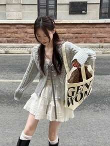 Women Cardigans - Grey - View 9