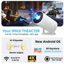 HUASHIJIE New 5G Smart Projector, 1080P Full HD Home Theater Projector, 180° Rotation, Suitable For Bedroom, Computer, Phone, Outdoor, Camping, Living Room, Dorm, Student, 4K Projector, Gift For Valentine's Day, Christmas, Father's Day, Mother's Day - EU C Type Plug(220-240V) - View 4
