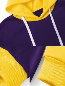 Men's Autumn Outdoor Fitness Hooded Sweatshirt, Simple Fashion Casual Sports Pullover - Purple - View 5