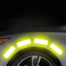 19件隨機顏色汽車夜間安全警告反光貼紙，防碰撞防水反光條，電動車反光貼紙 - 19PCS - 查看 2