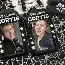 COR/TIS Black Glossy Irregular Star Card Holder We Love 3-Inch Photo Star Card Storage Sleeve, Waterproof Scratch-Resistant Protective Cover For Idol Photos, Student Campus Meal Card, Bus Card, ID Card Holder, Can Be Paired With Spring Chain As Backpack Charm, Concert Comic-Con Offline Support Accessory, Niche Fan Gift For Fellow Fans, Besties, Friends, Birthday, Holiday - Multicolor - View 6