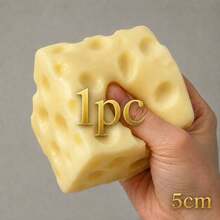 1/2pcs  Jumbo Cheese Cube Stress Ball Big Cheese Shapeable Squeeze Ball Non-Bounce Fidget Toy ASMR Sensory Anti-Stress Christmas Gift - Party Toys - View 8