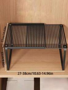 Expandable Under-Sink Storage Rack | Multi-Purpose Storage Rack For Kitchens, Cabinets, Wardrobes, And Shoes | Adjustable Shelving Unit, Suitable For Countertops And Wardrobes - Multicolor - View 12