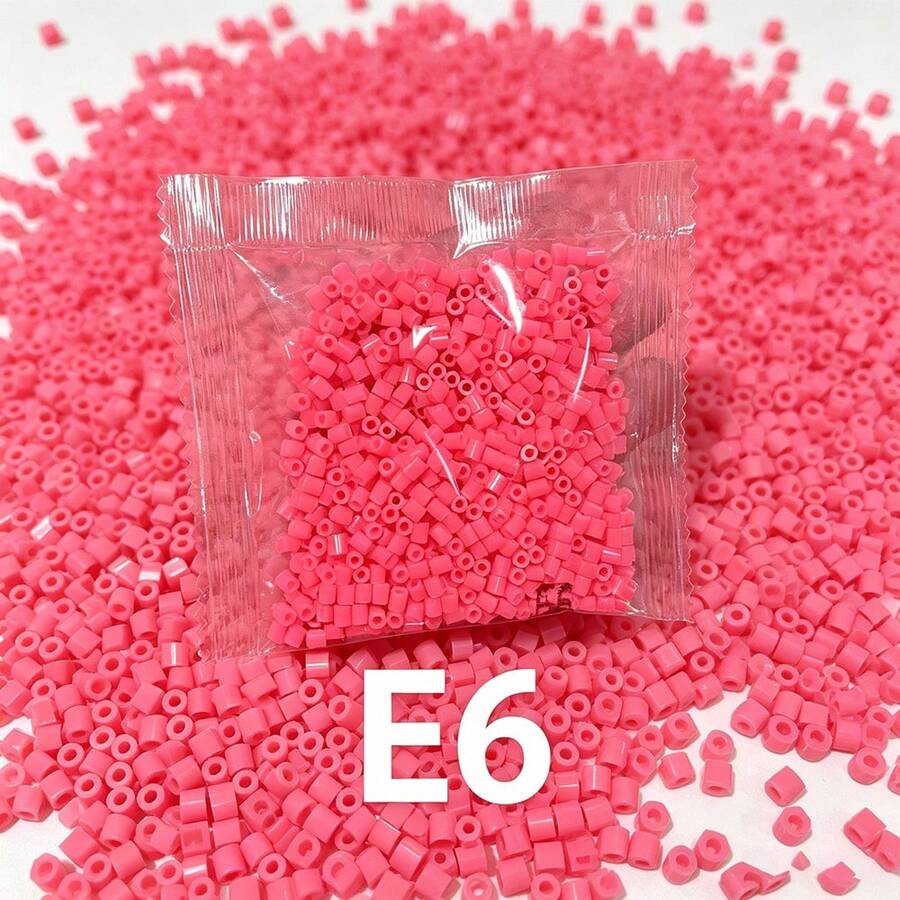1000顆/包 Fusion Beads 拼圖補充珠 2.6mm 1000顆 3D拼圖珠組,DIY手工珠寶製作材料,高品質像素拼圖珠,適合創意手工藝 - E6 - 查看 1
