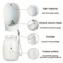 1pc Portable Pet Water Bowl Drinking Cup, Suitable For Dogs And Cats, Leak-Proof Puppy Water Bowl Dispenser, Outdoor Pet Water Feeder Cup Supplies, Outdoor Travel Water Bottle Dog Outing Supplies - Multicolor - View 4