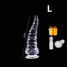 Fierce Horse Plug Anal Adulto, Brinquedo Sexual Unissex, Estimulador Anal Transparente Macio, Massageador de Próstata, Acessório Íntimo com Ventosa Forte, Masturbador Adulto para Ponto G Mãos Livres - Tamanho Único - Visão 11