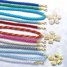 1pc - Bohemian Style Fashion Handmade Woven Necklace Basic Necklace Couple Friendship Bestie Essential Handmade DIY Woven Basic Necklace Accessories - Woven Lobster Rope - View 4