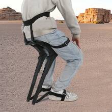 SENDERPICK Outdoor Fishing Stool Portable Leg Ergonomics Seat Portable Chair With Invisible Seats - Black - View 3