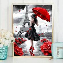 1 Set Handmade Craft 5D DIY Diamond Painting Kit, Suitable For Home Bedroom Entrance Study Bathroom Decor Canvas Wall Art, Holiday Gift - View 2