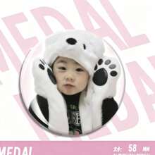 Healing Baby Childhood Style ENHY/PEN Hand-Drawn Badge Tin Pin Brooch, Versatile Brooch For School Uniforms, Sweatshirts, Backpacks, Offline Support Concert Accessories, Fan Merchandise, Gift For Besties - Multicolor - View 7