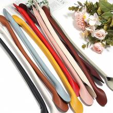1pc Faux Leather Bag Straps, 16.54-Inch Length, Oil Edge Stitching, DIY Handbag Handles, Fashion Essential Replacement Accessories, Purse Making Oil Edge Stitching Durable Strap, DIY Wallet Making - Double Layer - View 5