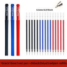 10/15pcs Matte Neutral Pen Set, Black, Blue, Red Ink, 0.5mm Ballpoint Pens, Cute Stationery For Students, School And Office - Multicolor - View 3