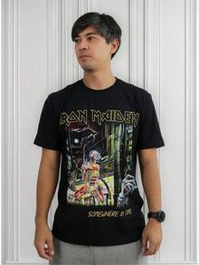 Camiseta  Somewhere In Time Básica - Negro - Ver 1