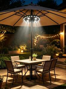 Lampu Gantung Tenda LED Bentuk Cakram untuk Luar Ruangan, Desain Kreatif, Cocok untuk Taman, Berkemah, Glamping, Kamar, Ruang Tamu, Ruang Belajar, Tenda, Pencahayaan Multi-Scene, Lampu Tenda Bentuk Payung - Lampu gantung - View 6