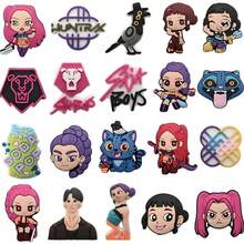 20pcs/40pcs/60pcs K-POP 女團鞋飾,適用於洞洞鞋,可拆卸 PVC 軟橡膠涼鞋鞋扣,韓系可重複使用配件,多種尺寸可選,手機支架,草稿標籤,靜電收納器,手工貼紙,剪貼簿薄材質,客製化貼紙,Hunter 螢光筆,漂亮原子筆,標籤機,學校用品,文件夾,生日禮物,筆記本,印章,閱讀書標籤,學習用品 - 獵魔女團 - 查看 8