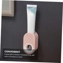 1pc Automatic Toothpaste Dispenser And Squeezer - Wall Mounted Bathroom Toothbrush Holder, Bathroom Storage Rack And Organizer. Automatic Toothpaste Squeezer, Wall Mounted Toothpaste Holder, No Drilling. Halloween, Christmas Decor, Home Bathroom Decor, Autumn, Back To School Bathroom Accessories Bathroom Tools - Multicolor - View 10