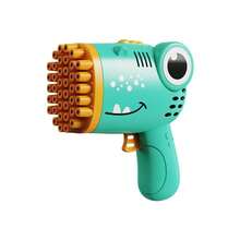 Handheld Automatic Bubble Blower Toy, Electric Bubble Gun Launcher For Kids, Bubble Machine [No Batteries, No Bubble Solution] - Pink - View 21
