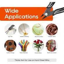 1pc/2pcs 170 Micro Wire Cutter, Jewelry Crafting Wire Cutter, Precision Diagonal Pliers For Plastic Cable Ties, 3D Printing Support Removal Tool, Mini Wire Cutter, Suitable For DIY, Handmade Arts, Crafts And Sewing - 1PC Diagonal Cutting Pliers - View 7