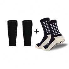2 Pairs Men's Crew Athletic Socks, Non-Slip Shock Absorbing Comfortable Sports Socks For Men Basketball Football Outdoor Training Running - Multicolor - View 6