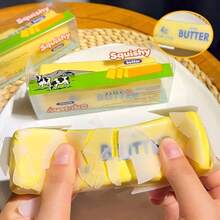 1pc-2026 New ASMR Voice-Activated Toy, Crispy Butter Stick, Slow Rebound, Voice-Activated Squishy, Stress Relief, Venting, Soft Squeeze, Finger-Sucking, Prank, Perfect Gift - Fun Gift - Birthday Gift - Holiday Gift - Gift - Multicolor - View 8