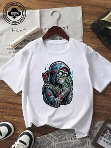 T-shirts för män - Vitt - Visa 6