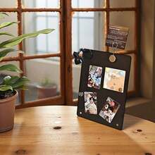 Large Magnetic Whiteboard & Blackboard Combination (Includes Stand, Push Pins And Heavy-Duty Metal Frame) | Brushed Black Frame, Modern Design, Durable Dry-Erase Surface, Convenient For Handwriting Information - Magnetic Plate - View 4