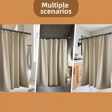 1pc No-Drill Multi-Functional Adjustable Telescopic Rod For Bathroom, Suitable For Curtains And Shower Curtains, Wall-, Easy Installation, Strong Load-Bearing, Rust-Resistant, Fits Bathroom Doors, Windows, Balconies, Freely Extendable To Meet Different Size Needs, Multi-Purpose Hanging For Curtains, Clothes, Towels, Practical Home Bathroom Hardware Accessory, 1pc Premium Telescopic Shower Curtain Rod, No Drilling Required, Adjustable Length, Suitable For Hanging Curtains In Bathroom - 1 Item - View 7