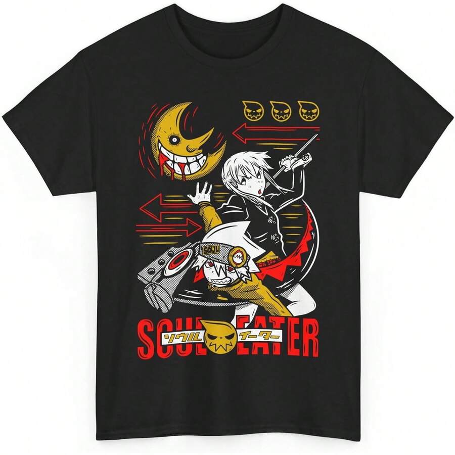 Trendig kortärmad skjorta, specialtryck, bekväm för avslappnade sommaroutfits för män, sommaroutfit för män, herr-t-shirt, sommarset för män, sommarblus för kvinnor, sommar, festivaloutfit för kvinnor. - Svart - Visa 1