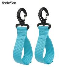 KotteSen SUP Paddle Board Surfboard Paddle Clip Kayak Paddle Hook Webbing Carabiner Hook Rowing Accessories Colorful Hook And Loop Strap Buckle - Baby Blue - View 1
