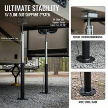 [Free Shipping] Slideout Stabilizing Stands 20"-48" For RV Camper Travel Trailer, 5000 Lbs Capacity Heavy-Duty Steel Construction Adjustable Height Secondary Leveling Support 2 Pack-XY561149 - Default0 - View 2