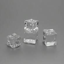 4pcs/8pcs/12pcs Realistic Transparent Ice Cube Fridge Magnets, Creative Refrigerator Magnets, Suitable For Kitchen Office Whiteboard Storage Cabinet And Dishwasher, Kitchen Decor, Home Decor, Holiday Gift For Friends, Party Favors - Multicolor - View 8