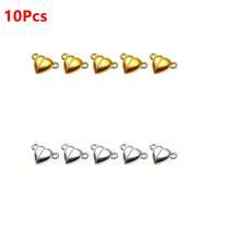 10/20/30pcs Heart Shaped Magnetic Clasps DIY Jewelry Necklace Bracelet Making Accessories - Love - View 9