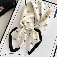 1pc Premium Neck Scarf Neck Protector Summer Small Silk Scarf Versatile Shawl Scarf - Multicolor - View 3