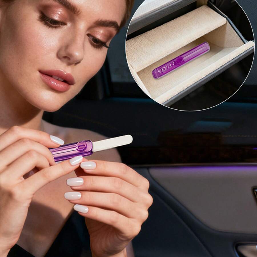 1pc- Luxury Mini Portable Retractable Glass Nail File, Washable Nail Polishing Tool, Gift Selection. High-Quality New Design Sharp Manicure Tool, Sturdy, Multiple Colors Available, Suitable For Home Use And Travel, Used For Toenails And Foot Cleaning. Personal Care And Personal Cleaning Tool, Hand And Foot Care Tool. Home Cleaning And Personal Care