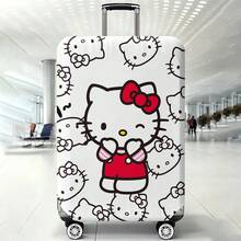 Miniso 俏皮 Hello Kitty 眨眼設計行李箱套，彈性保護行李箱皮，可愛防塵旅行保護套 - 顏色 - 查看 6