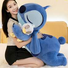 50/70cm Stitch Plush Doll Stitch Lilo Doll Cute Duck Plush Stuffed Decoration Toy Kawaii Children's Birthday Gift - Blue - View 1