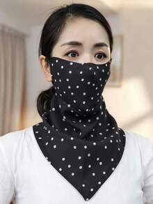 1件女款透氣防曬三角巾,薄款掛耳式頸巾,夏季度假禮物首選 - A - 查看 4