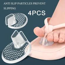2/4pcs Unisex Toe Slippers Insoles, Anti-Slip Durable Invisible Transparent, Washable And Reusable, Suitable For Flip-Flops And Sandals - Multicolor - View 7