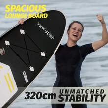 YHW-SURF Durable Inflatable Surfboard, Non-Slip Lightweight Water Sports Equipment, Suitable For Adults - Black - View 5