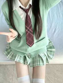 2pcs/Set Fashion Casual JK Bow Tie & Tie Set, Suitable For School Style, Cosplay - Multicolor - View 2