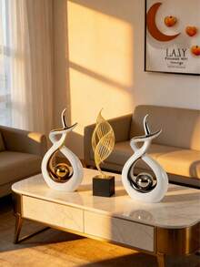 1pc Modern Minimalist Feng Shui Decorative Figurine, Brings Wealth And Prosperity, Perfect For Living Room, TV Cabinet, Bar Cabinet Decor, Also Suitable As New Year Gift And Holiday Decoration - Multicolor - View 4