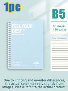 1/10pcs Aesthetic Spiral Coil Double Wire Bound Notebook, Student School University Subject Study Note Recording Book, Macaron Color Cover Memo Pad, Office Meeting Work Plan Diary Writing Notebook, Office Stationery Notebook - Multiple Styles - View 19