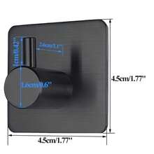 5pcs Upgraded Stainless Steel Bathroom Hardware Set, Cabinet Towel Bar Wall Mount Bathroom Organizer, Modern Bathroom Accessories Set, Wall-Mounted Space-Saving, Waterproof And Rust-Proof, Suitable For Bathroom And Kitchen Towel Rack, Paper Holder, Hooks, Can Hang Towels, Paper, Bath Towels, Clothes - Multicolor - View 11